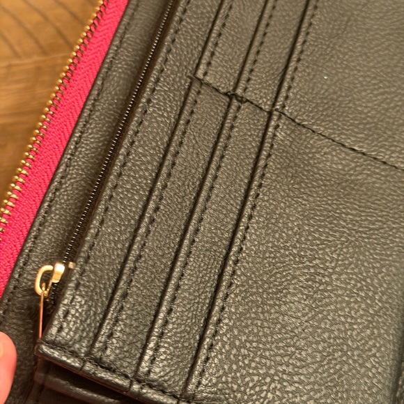 Steve Madden Pink Wallet with Gold Accent - Picture 10 of 12